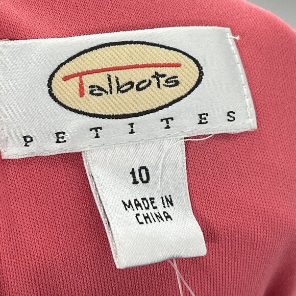 Vintage Talbots Maxi Dress Salmon Sz 10 - Picture 6 of 7